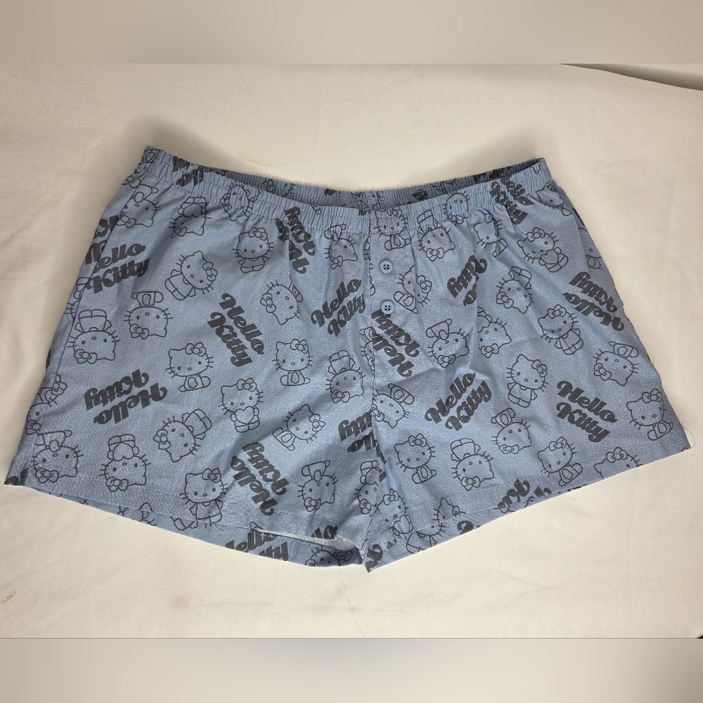 Hello Kitty Size S- Women BoyShorts In Blue 100%cotton - Picture 2 of 9